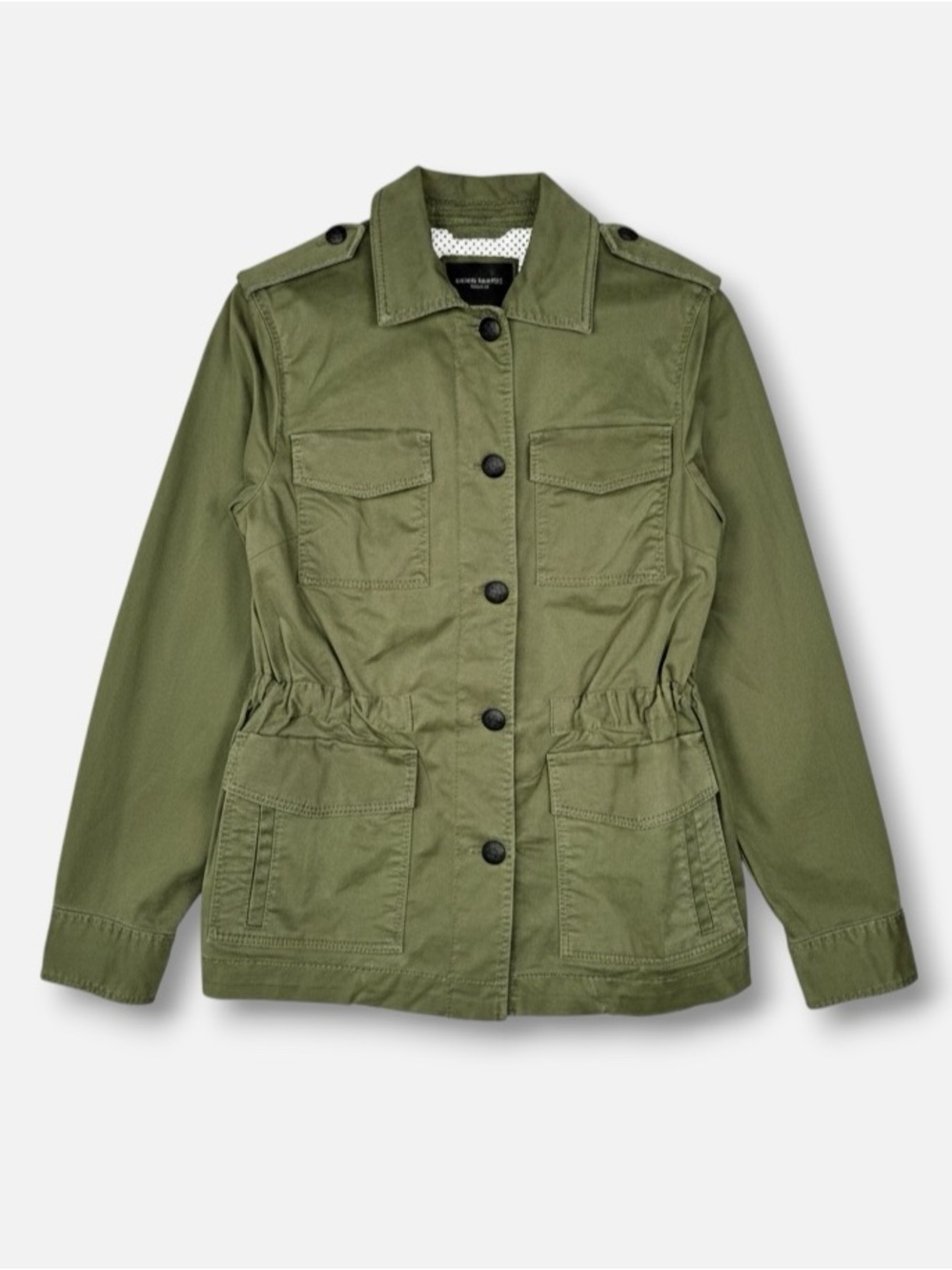 Banana Republic Classic Utility Jacket Deep Olive‎ XS Stretch Cotton